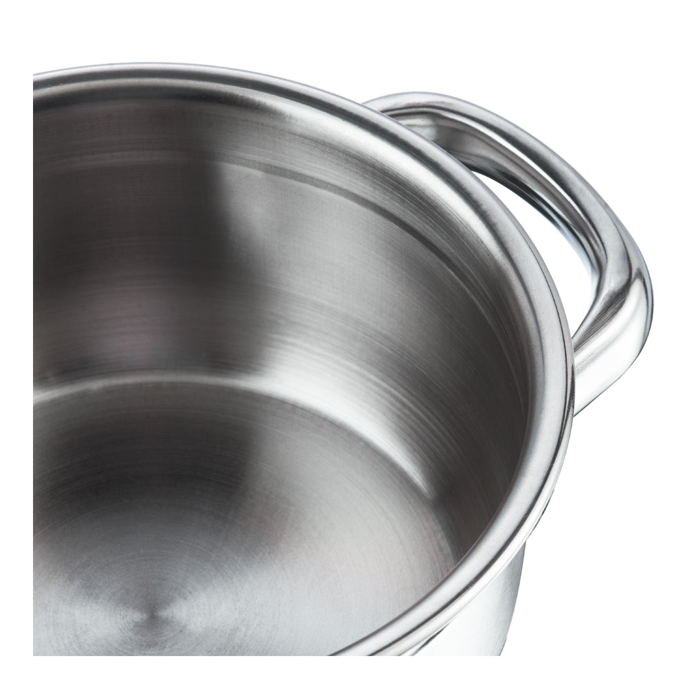 Vinod Stainless Steel Bremen Saucepot - Side Profile 14cm to 24cm Induction Safe | Vinod Cookware
