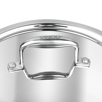 PTFE Free Fry Pan, Eco Friendly Cookware, High Heat Cooking Pan, Smart Kitchen Cookware, Corrosion Resistant Fry Pan, Heat Efficient Base, Thick Gauge Stainless Steel Pan, Luxury Kitchen Cookware, Versatile Deep Fry Pan, Vinod Cookware India