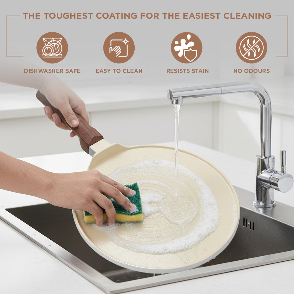 Vinod Ceravit Dosa Tawa Washed Stone - Easy Clean Stain Resistant Surface | Vinod Cookware