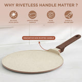 Vinod Ceravit Dosa Tawa - Desert Rose