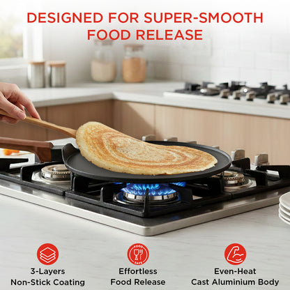 Vinod Di Casa Dosa Tawa - Making Crispy Dosa with Minimal Oil | Vinod Cookware