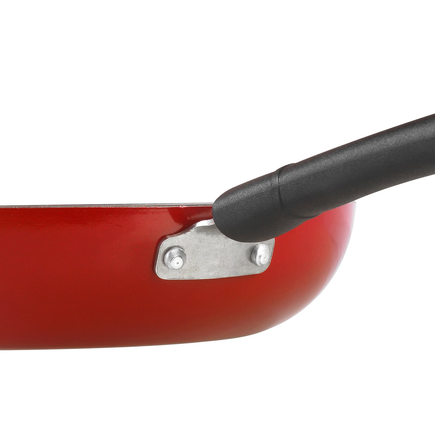Vinod Popular Non-Stick Frypan - Durable Riveted Handle Detail | Vinod Cookware