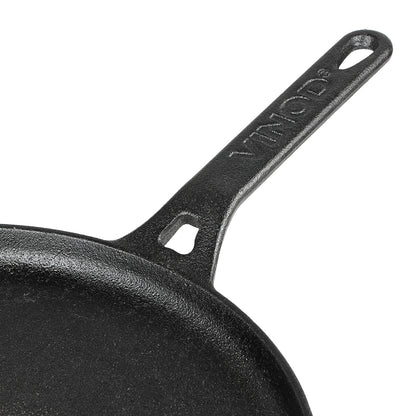 Vinod Legacy Pre-Seasoned Cast Iron Dosa Tawa - Ergonomic Handle | Vinod Cookware India