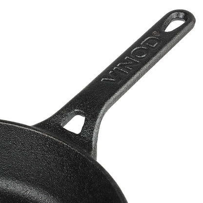 Vinod Legacy Pre-Seasoned Cast Iron Frypan - Ergonomic Handle | Vinod Cookware India