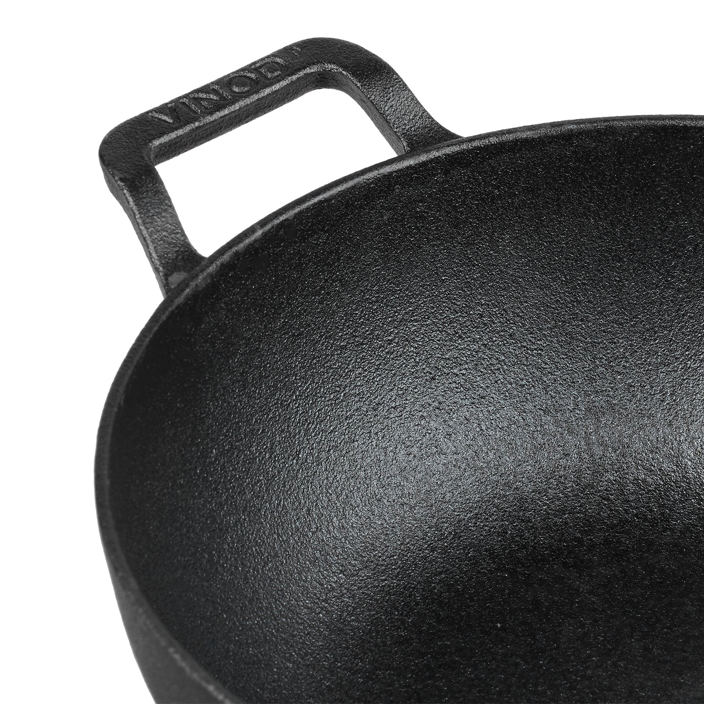 Vinod Legacy Pre-Seasoned Cast Iron Kadai - Ergonomic Handles | Vinod Cookware India