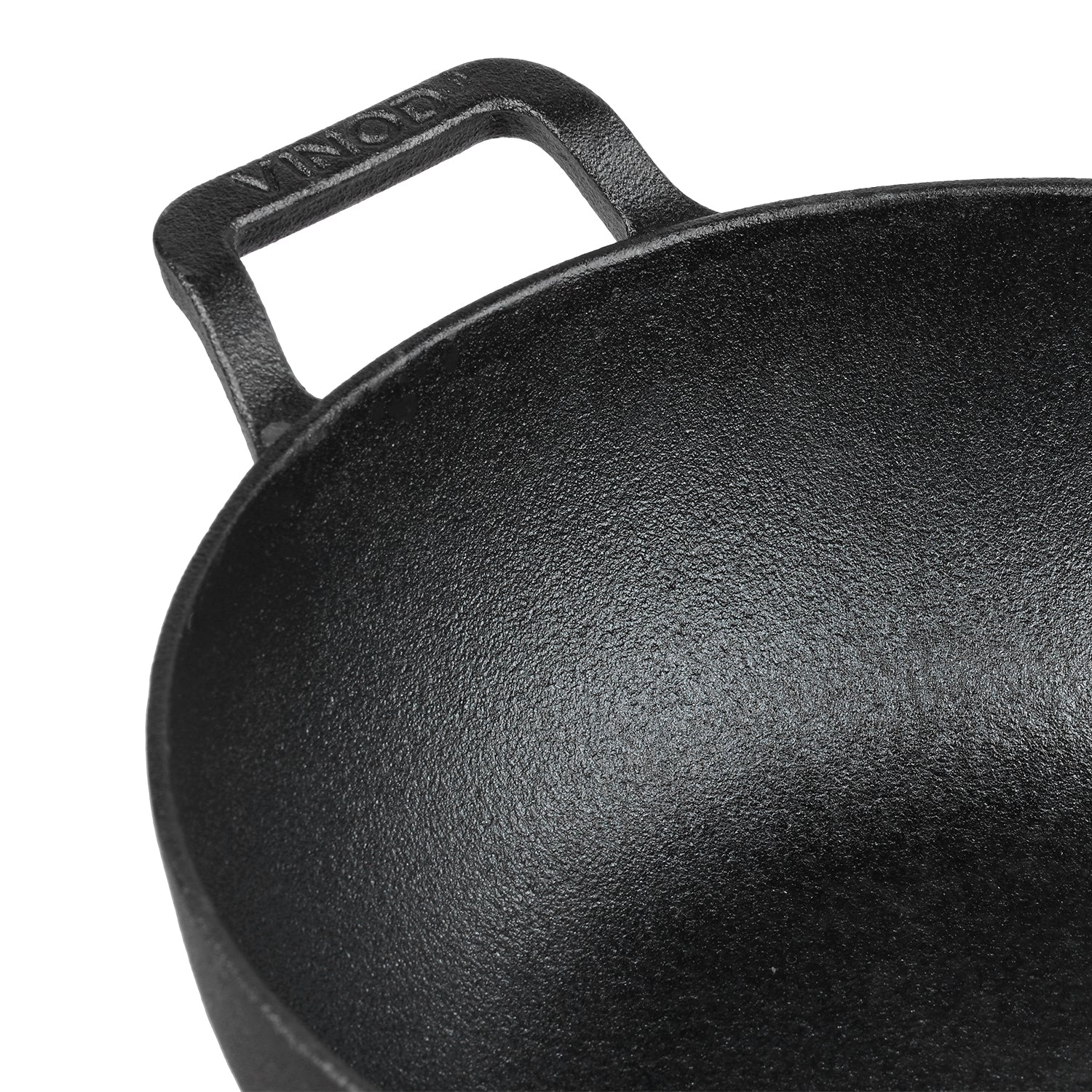 Vinod Legacy Pre-Seasoned Cast Iron Kadai - Ergonomic Handles | Vinod Cookware India