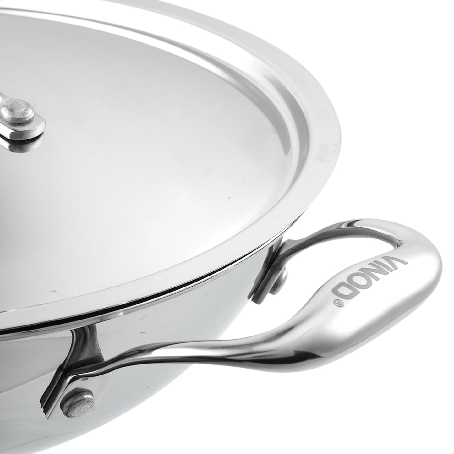 gas and induction compatible kadai, premium cookware, PFOA free cookware, healthy cooking kadai, low oil