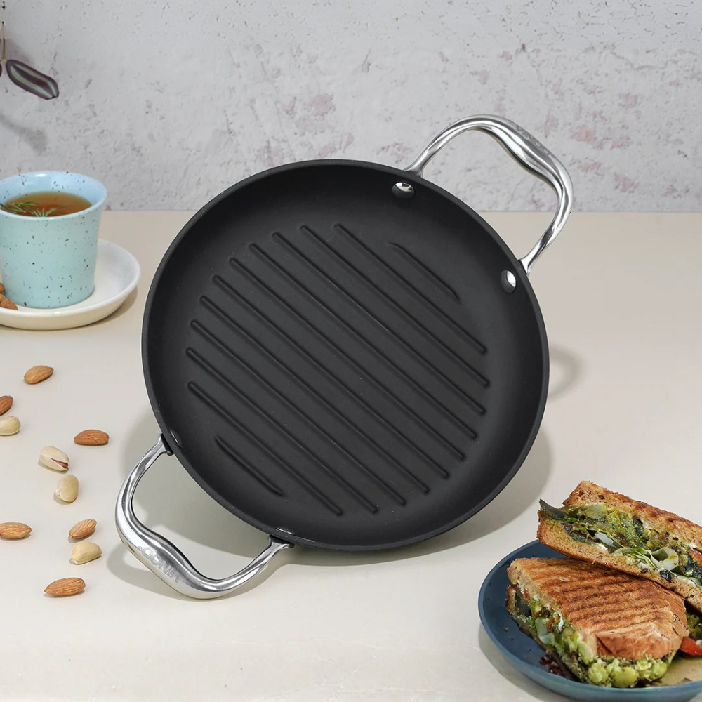 Vinod Ferona Cast Iron Grill Pan - 24 cm