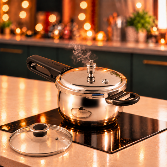 Vinod 18/8 Stainless Steel Splendid Plus Pressure Cooker