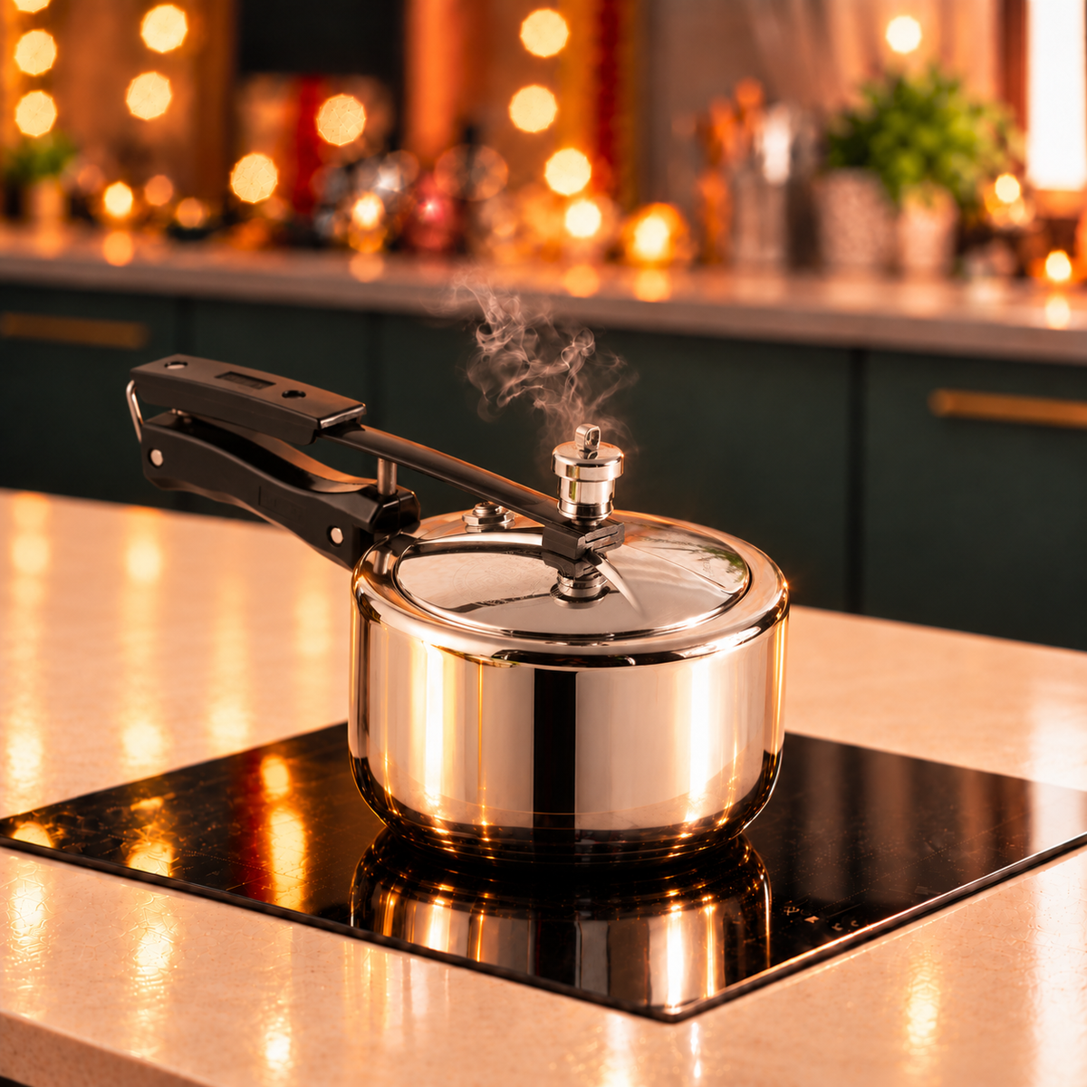 Vinod Platinum Triply Stainless Steel Inner Lid Pressure Cooker 3mm