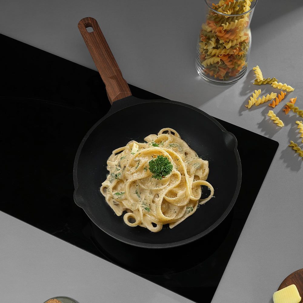 Vinod Di Casa Non-Stick Frypan 20cm 24cm 26cm - Cast Aluminium Triple Layer Induction Friendly | Vinod Cookware