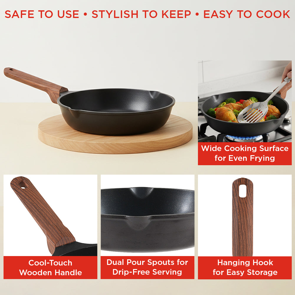Vinod Di Casa Frypan - Dimension Size Reference 20cm 24cm 26cm | Vinod Cookware
