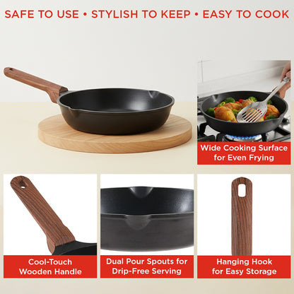 Vinod Di Casa Frypan - Dimension Size Reference 20cm 24cm 26cm | Vinod Cookware