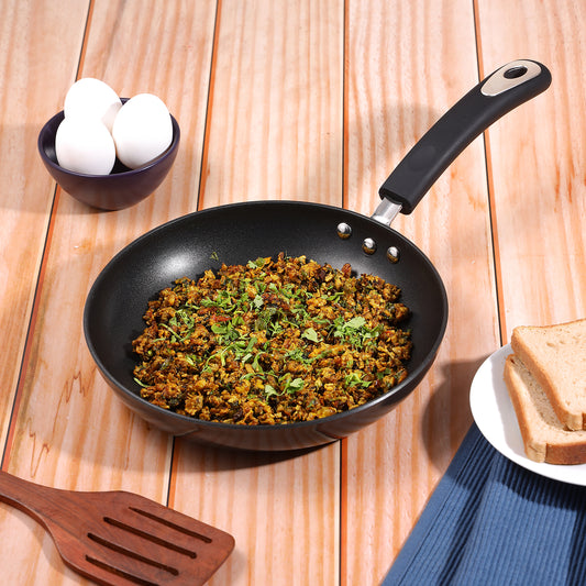 Vinod Hanos Non Stick Frypan Induction Friendly - Main View | Vinod Cookware India
