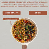 Vinod Ceravit Frypan - Washed Stone Ceramic vs Regular Pan Comparison | Vinod Cookware