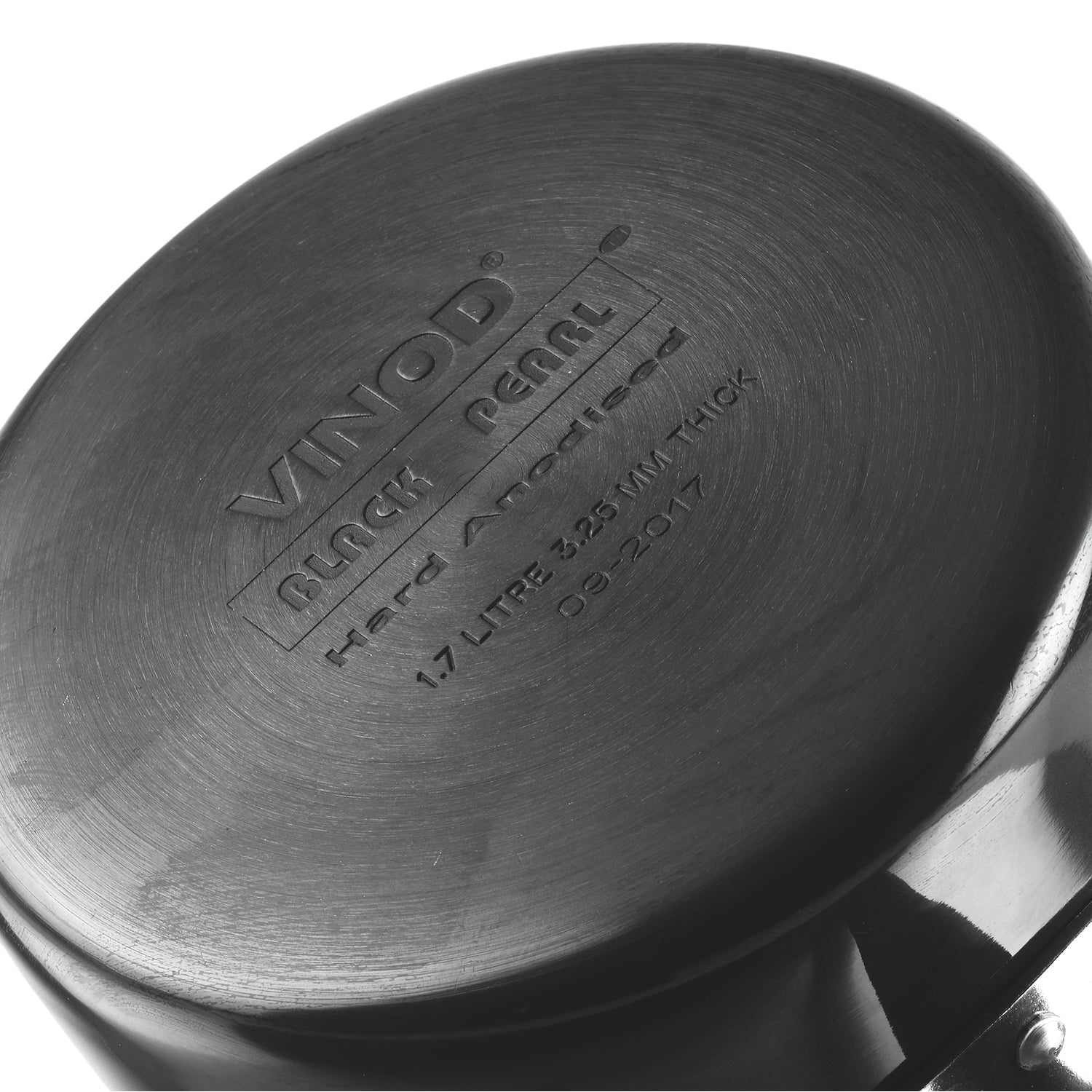 Vinod Hard Anodised Saucepan - Gas Compatible Base | Vinod Cookware India