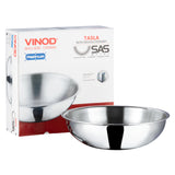 Vinod Platinum Triply Stainless Steel Tasla (Induction Firendly)