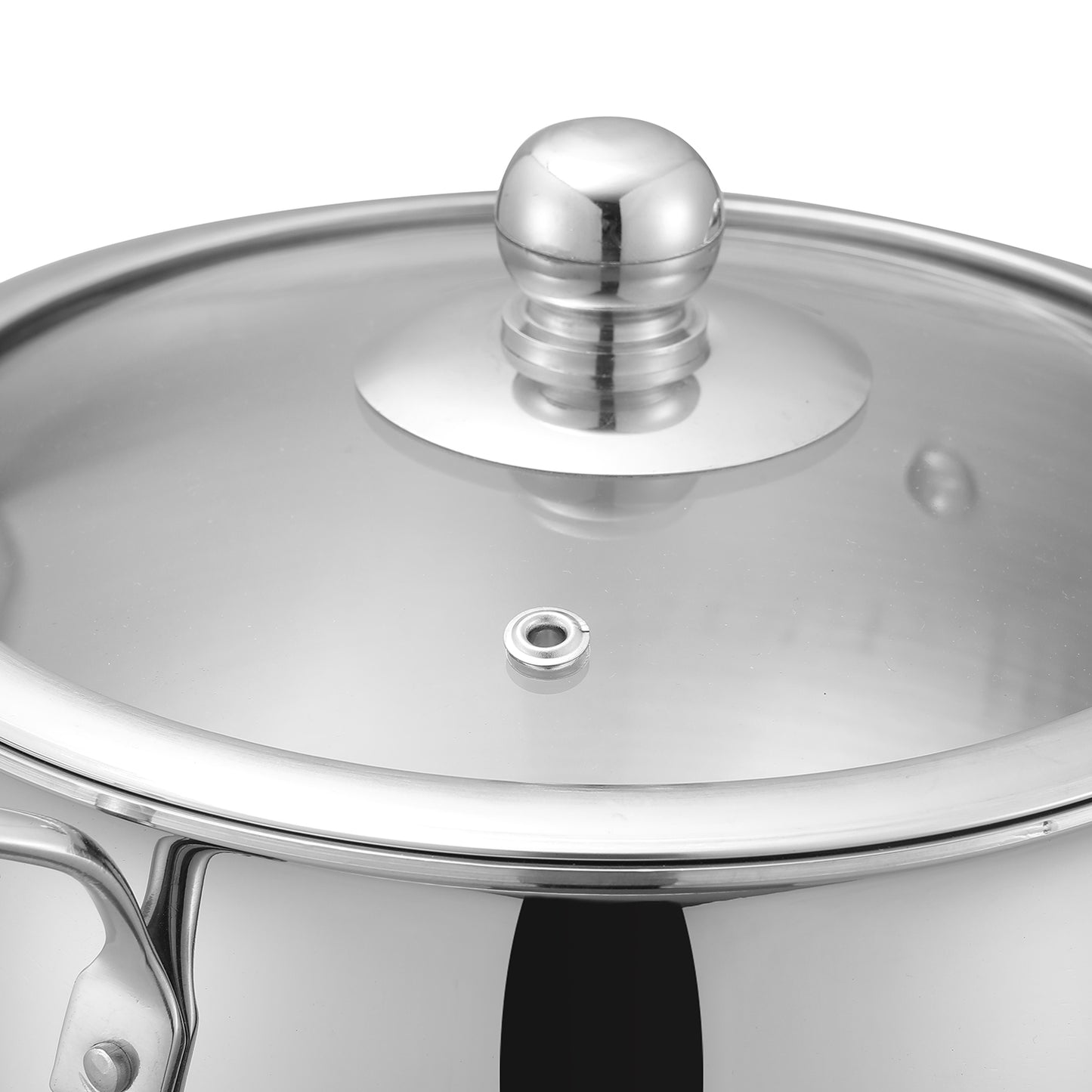 Flat Induction Base, Ergonomic Handle, Riveted Handle, Heat Resistant Handle, Strong Grip Handle, Warp Resistant Bottom, Premium Triply Base, Multipurpose Cooking Pot, Vinod Cookware India