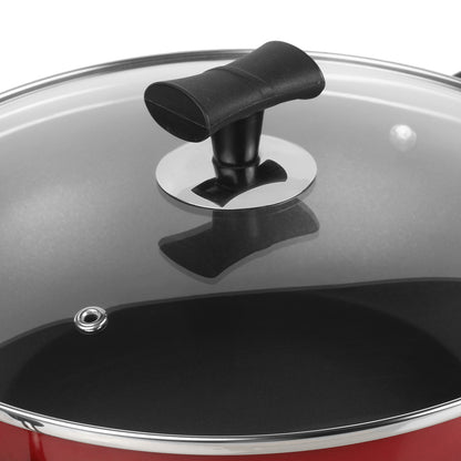 Vinod Popular Non-Stick Kadai - Glass Lid with Easy Lift Handle | Vinod Cookware
