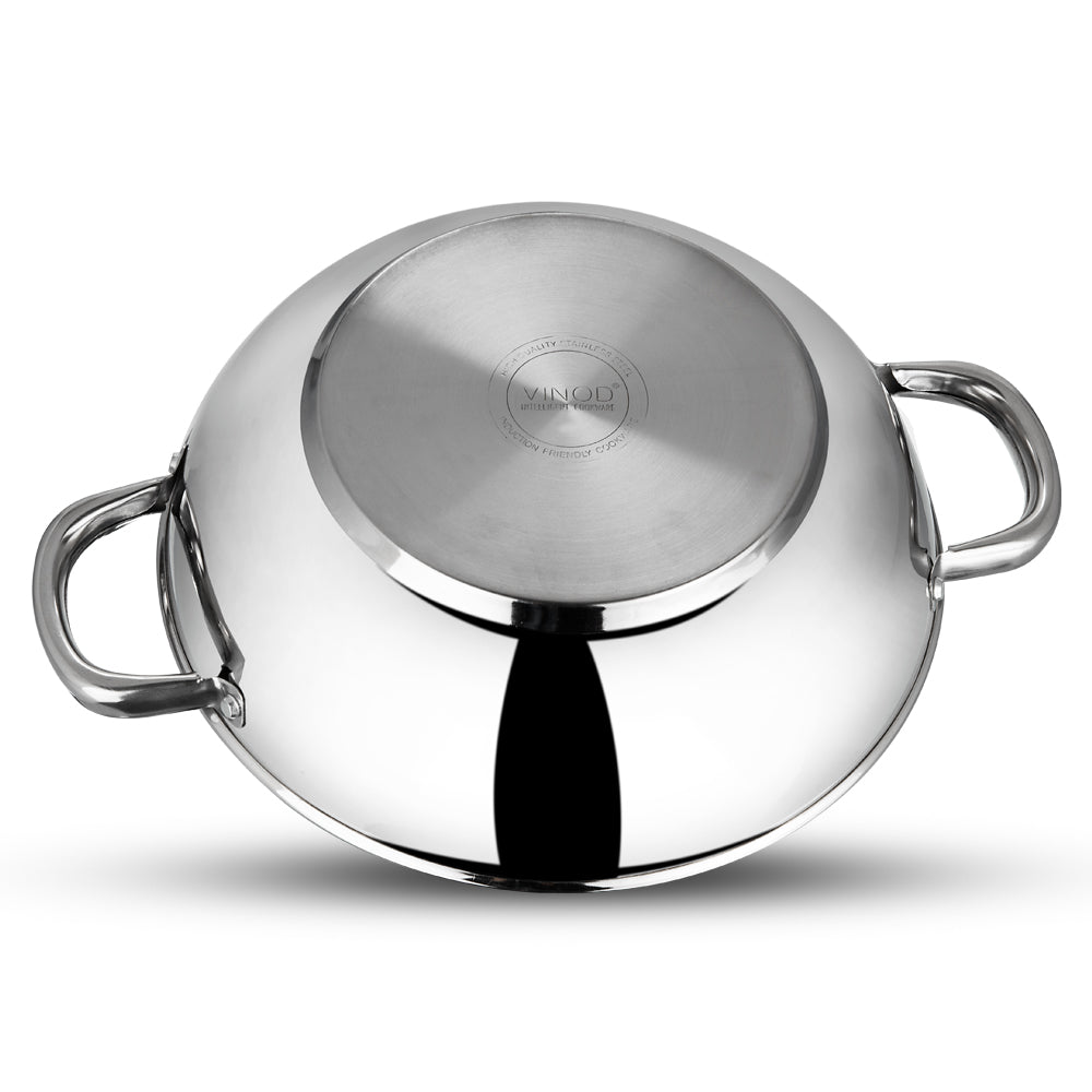 Vinod Modena Set - AISI 430 Grade Magnetic Induction Base Detail | Vinod Cookware