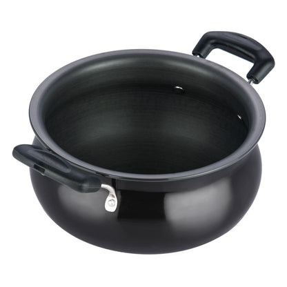 Fast & Even Heating | Healthy Cooking Utensil | Scratch Resistant Handi | Modern Indian Cookware | Easy Grip Lid Handi