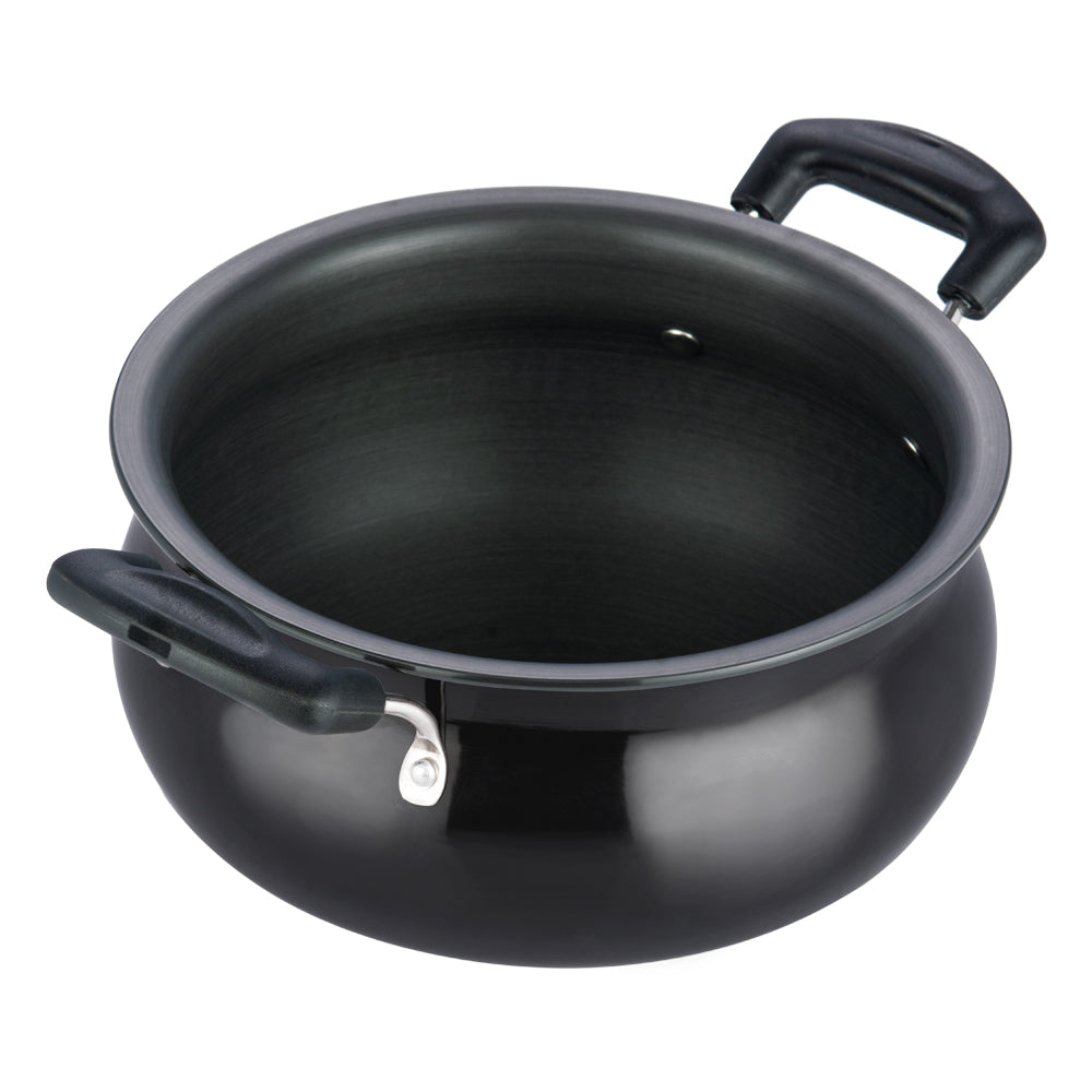 Vinod Hard Anodised Handi - Side Profile | Vinod Cookware India