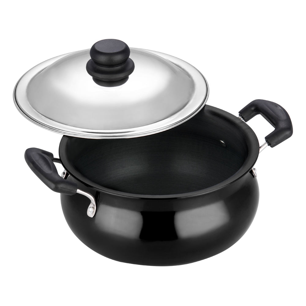 Vinod Hard Anodised Handi - Body with Lid | Vinod Cookware India