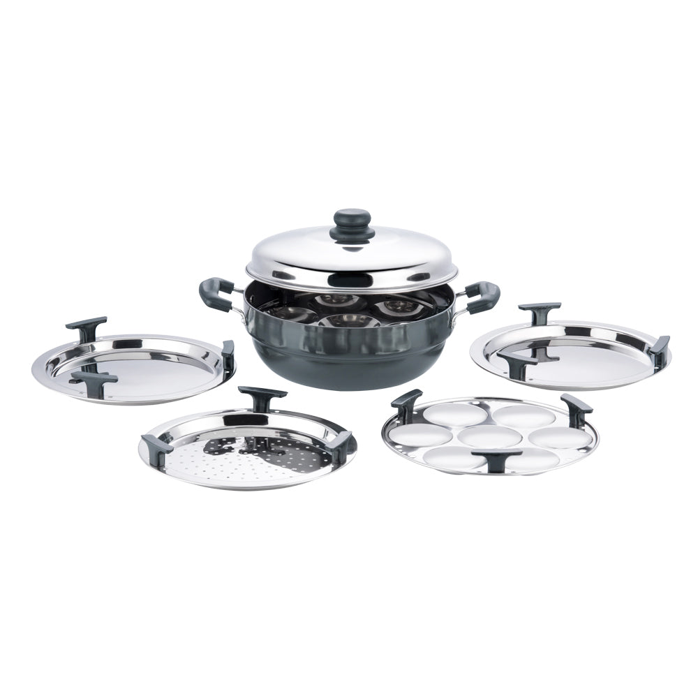 Vinod Hard Anodised Multi Kadai - Induction Friendly View | Vinod Cookware India