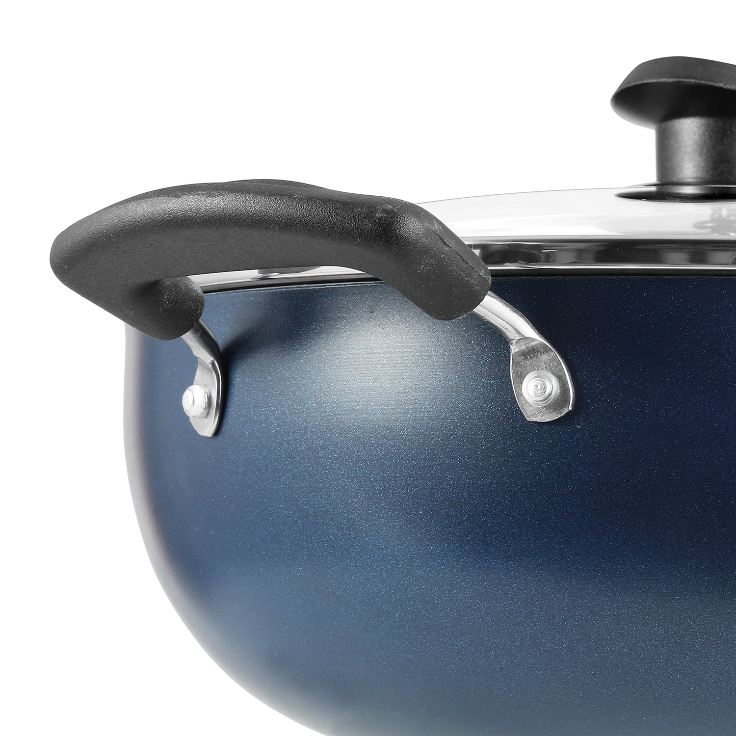 Vinod Zest Non Stick Deep Kadai - Heat Resistant Handle | Vinod Cookware India