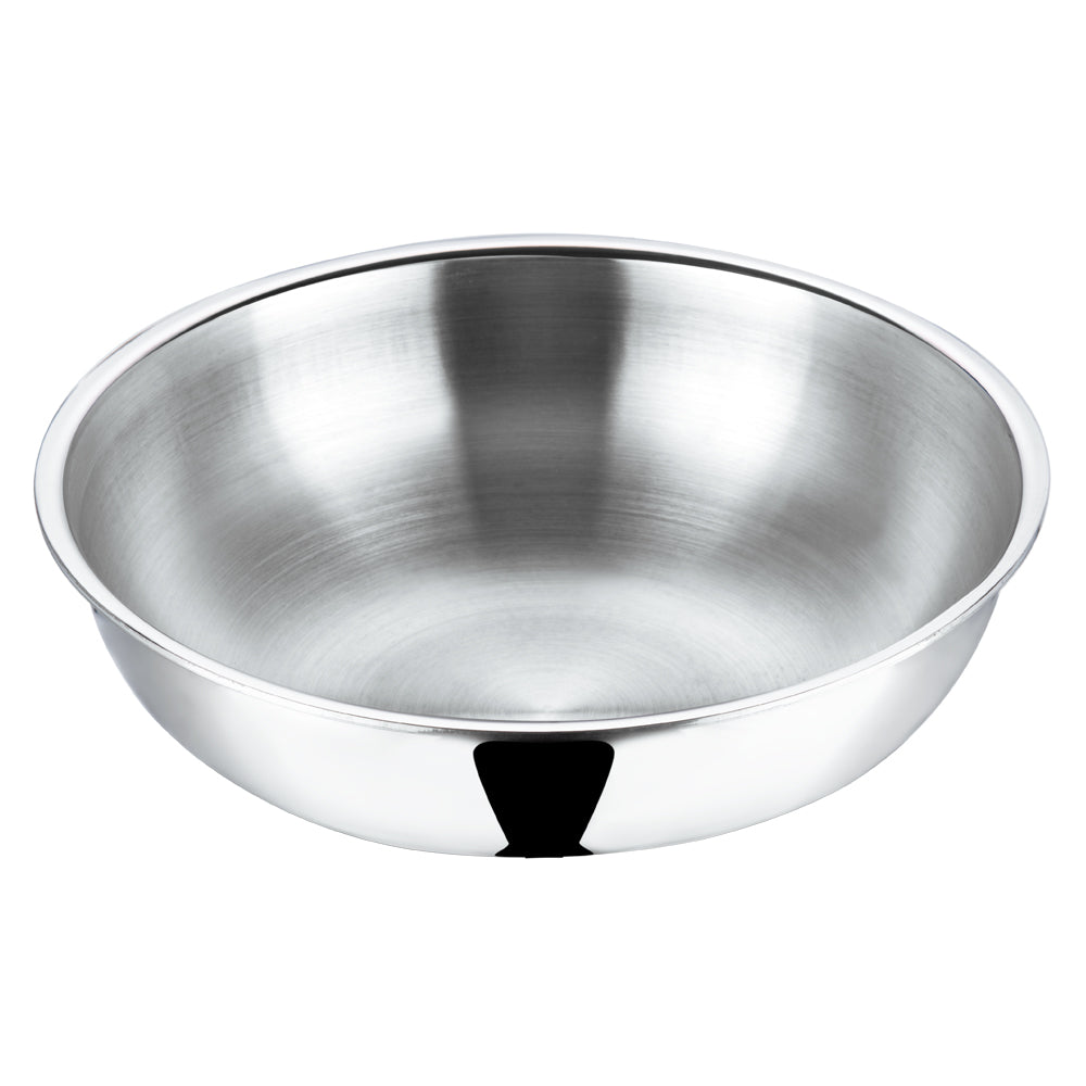Vinod Platinum Triply Stainless Steel Tasla - Mirror Finish | Vinod Cookware India