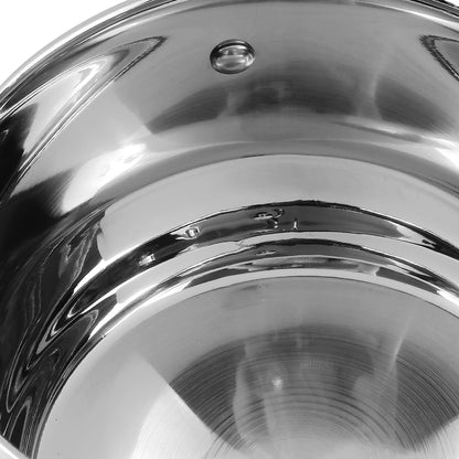 Vinod Stainless Steel Almaty Saucepot Set - High Grade Steel Body and Mirror Finish | Vinod Cookware