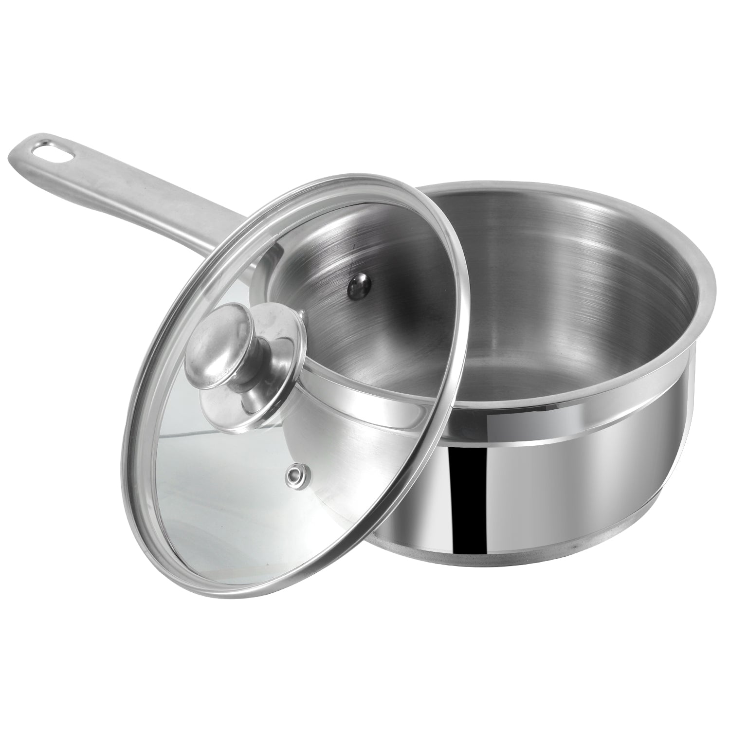 Vinod Two Tone Saucepan - High Grade AISI 202 Stainless Steel SAS Bottom | Vinod Cookware