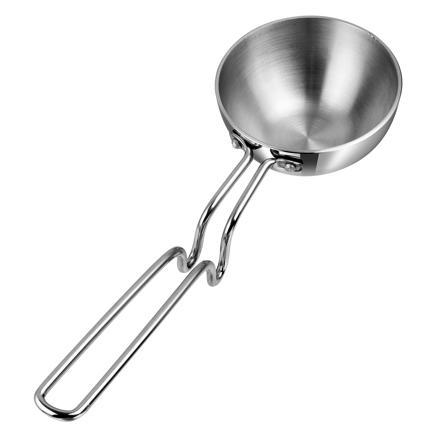 Vinod Platinum Triply Tadka Pan, tadka pan, triply tadka pan, stainless steel tadka pan, induction tadka pan, Vinod cookware, Vinod Platinum cookware, stainless steel cookware, Indian cooking tools, tempering pan,