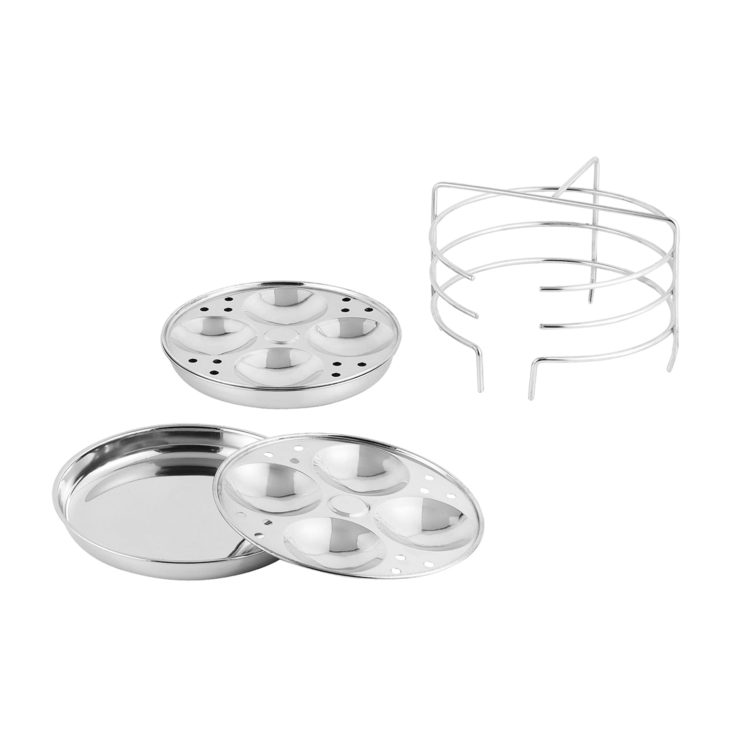 Vinod Multi Pot - Idli Plates with Stand Inside Multi Pot | Vinod Cookware