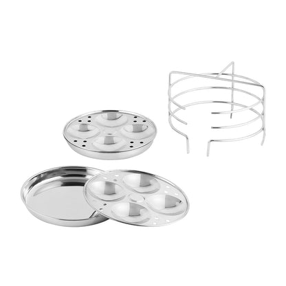 Vinod Multi Pot - Idli Plates with Stand Inside Multi Pot | Vinod Cookware