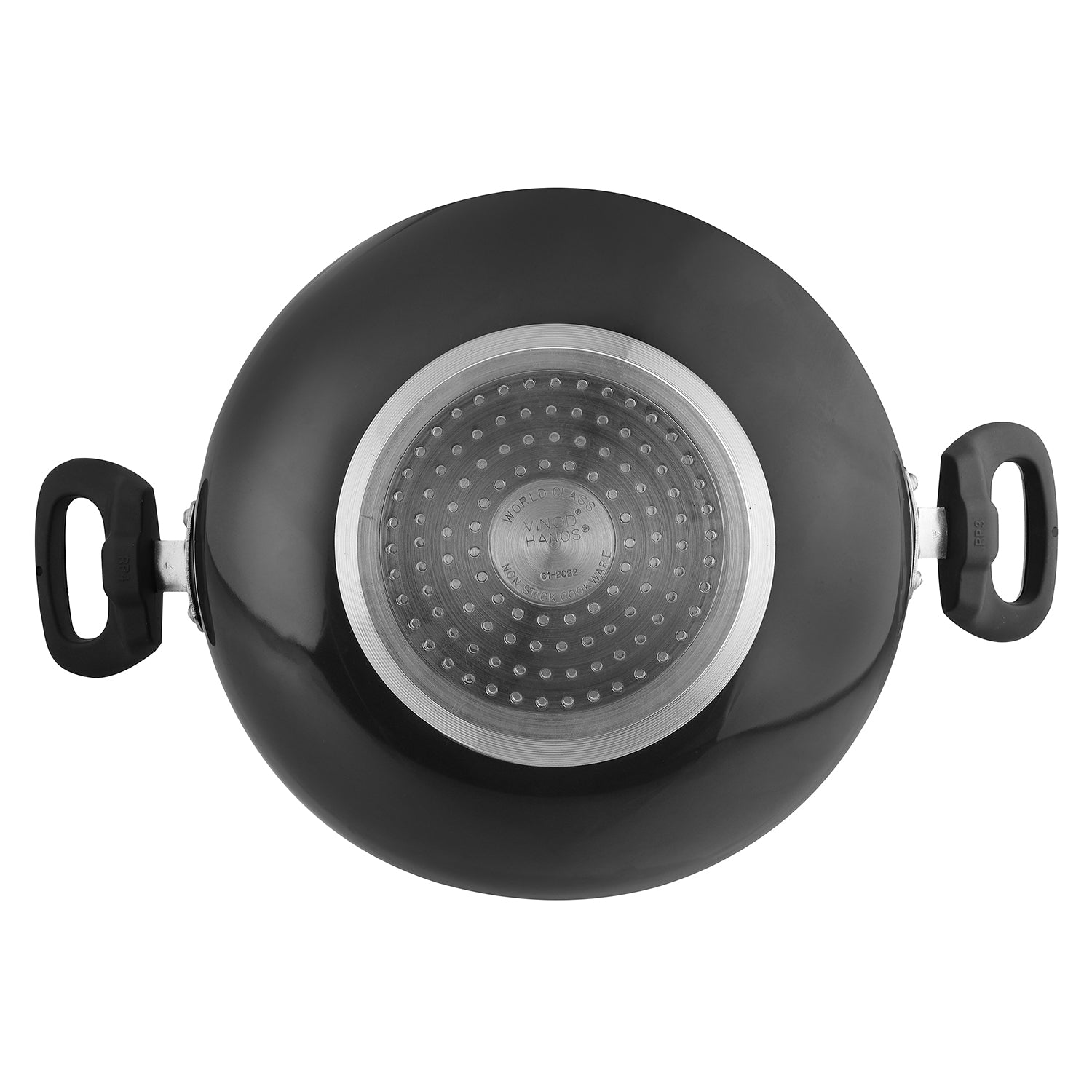 Vinod Hanos Non Stick Kadai - Induction Base | Vinod Cookware India