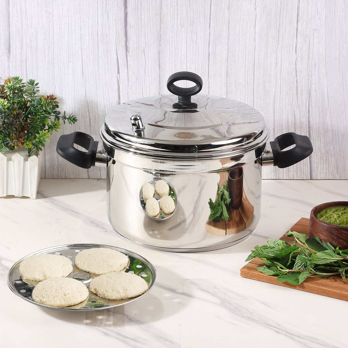 Vinod Stainless Steel Multi Pot - Induction Friendly SAS Base for Even Heat | Vinod Cookware