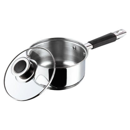 Vinod Master Chef Set - Induction Safe Saucepan with Glass Lid Close Up | Vinod Cookware