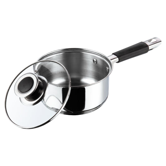 Vinod Master Chef Set - Induction Safe Saucepan with Glass Lid Close Up | Vinod Cookware