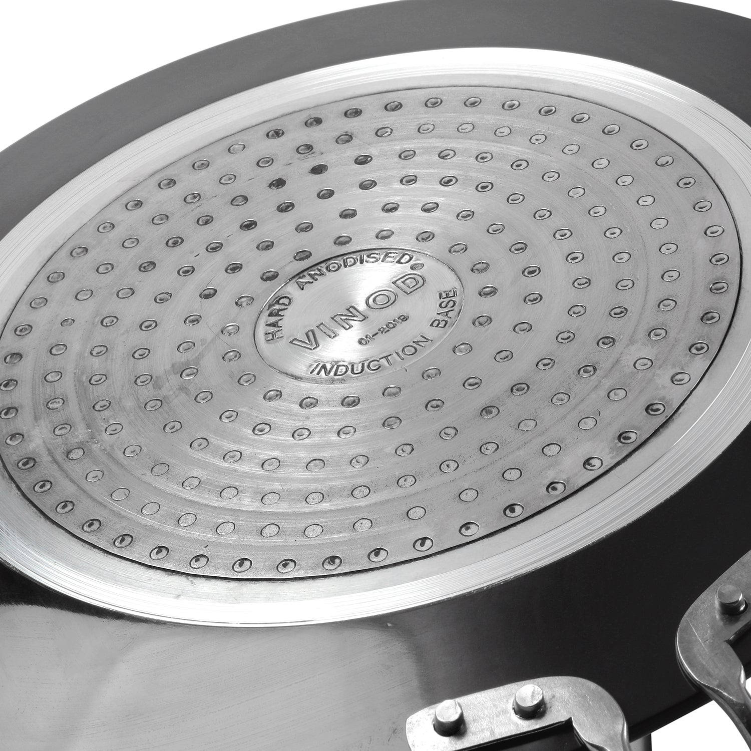 Vinod Hard Anodised Tawa Induction Safe - Base View | Vinod Cookware India