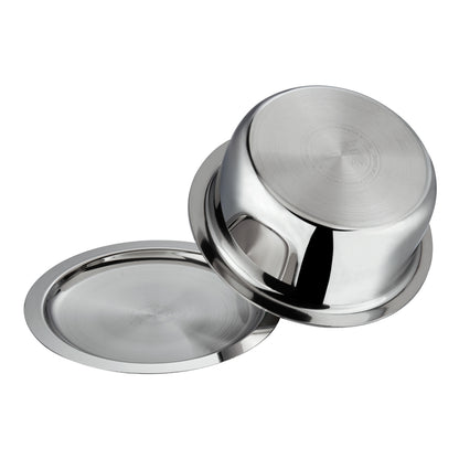 Vinod Platinum Triply Stainless Steel Tope with Lid Induction Friendly | Vinod Cookware India