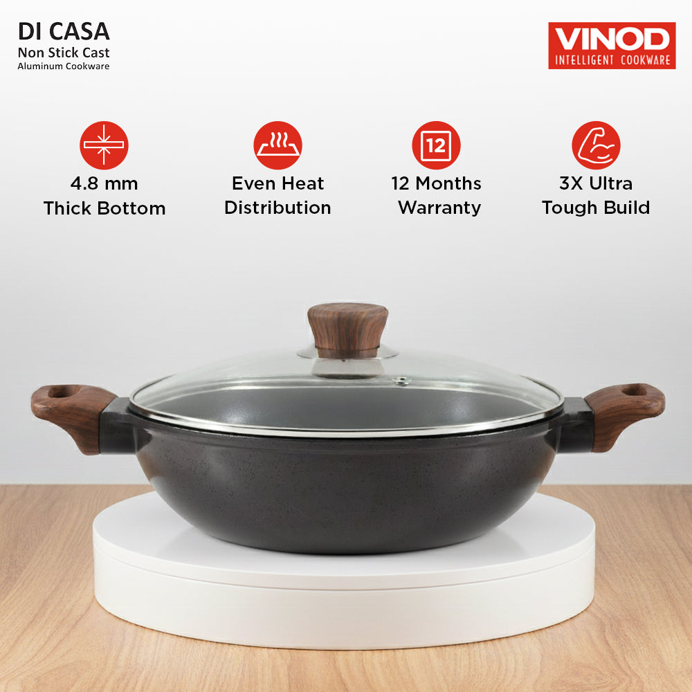 Vinod Di Casa Kadai - Hero Shot Triple Layer Non-Stick Coating | Vinod Cookware