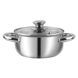Vinod Stainless Steel Solid Milano Casserole Set - 3 Piece (Induction Friendly)