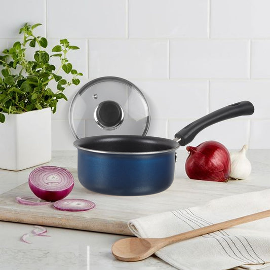 Vinod Zest Non Stick Saucepan with Lid - Main View | Vinod Cookware India