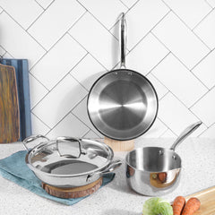 Vinod Platinum Triply Stainless Steel Combo Sets (Induction Friendly)