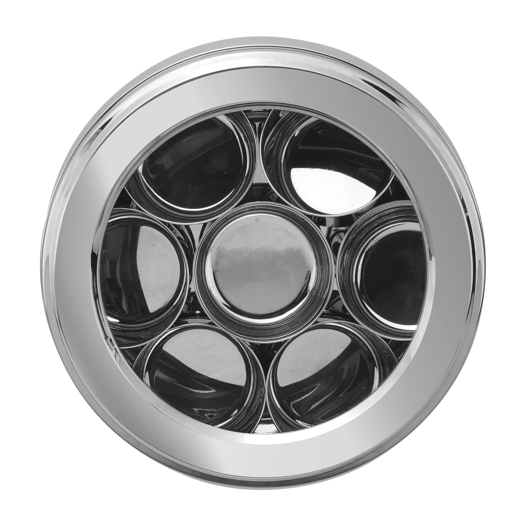 Kraft Stainless Steel Belly shape Masala Dabba