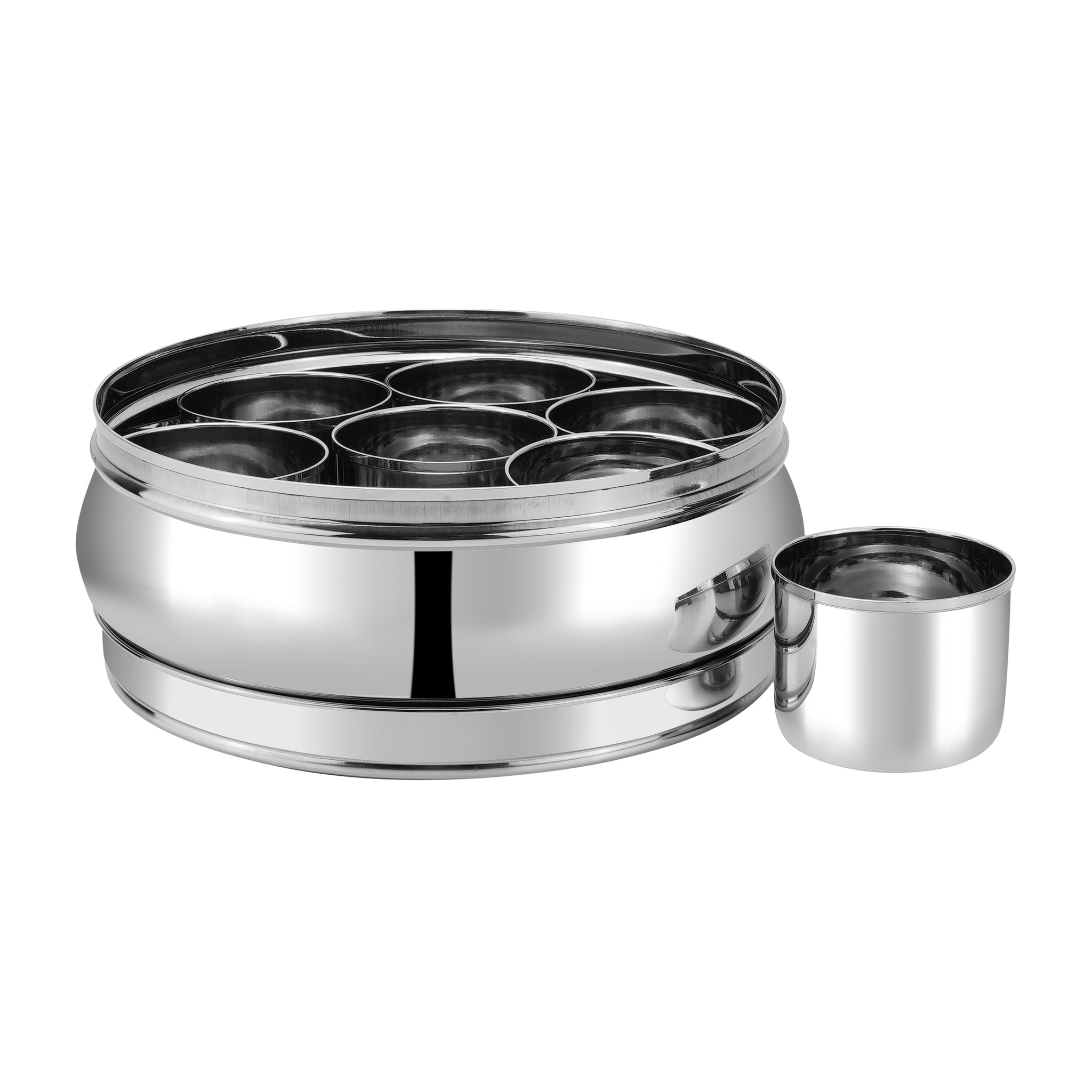 Kraft Stainless Steel Belly shape Masala Dabba