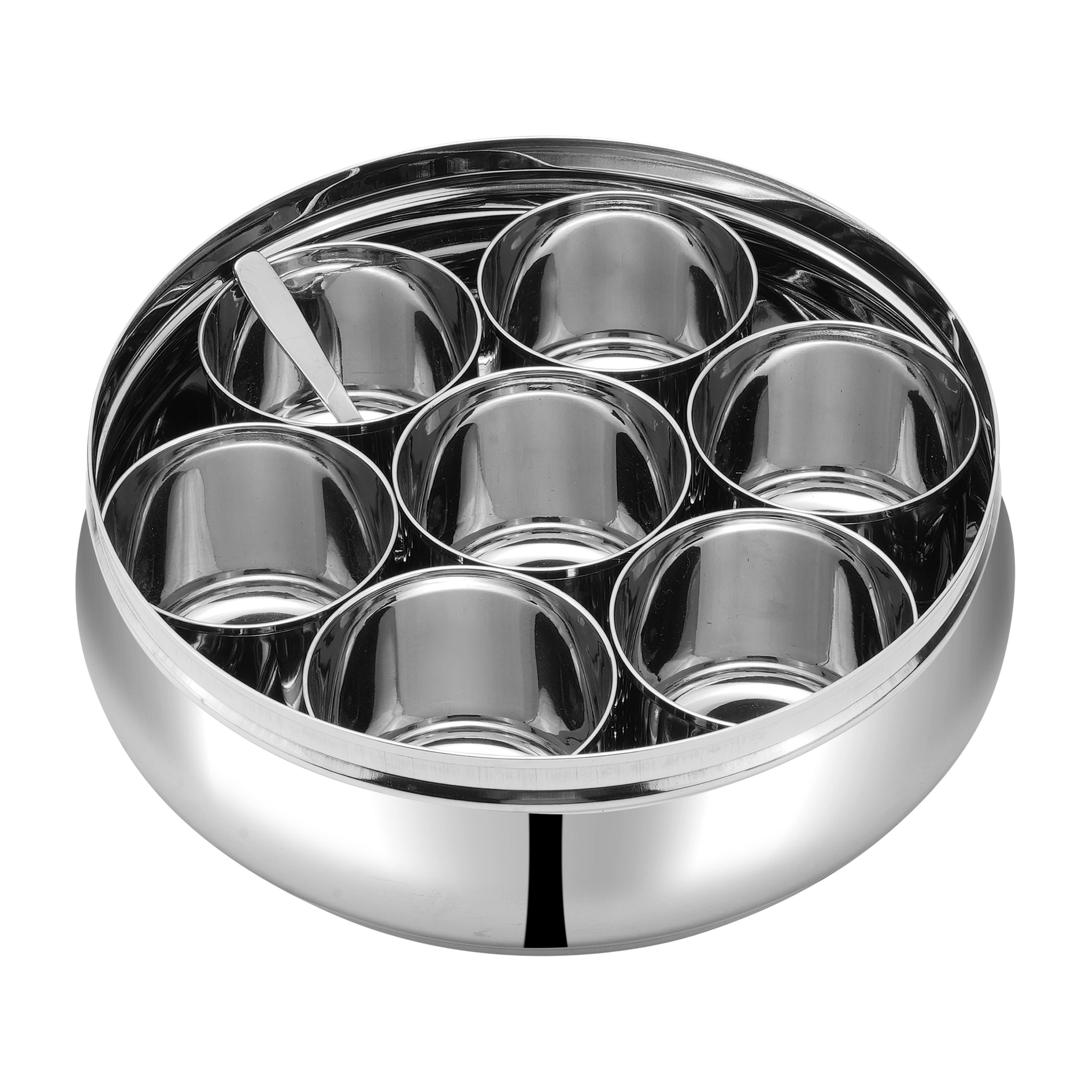 Kraft Stainless Steel Belly shape Masala Dabba