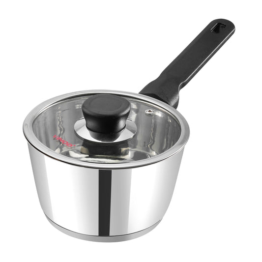Vinod Trevi Saucepan - 6mm Thick Heavy SAS Bottom for Even Heat Distribution | Vinod Cookware