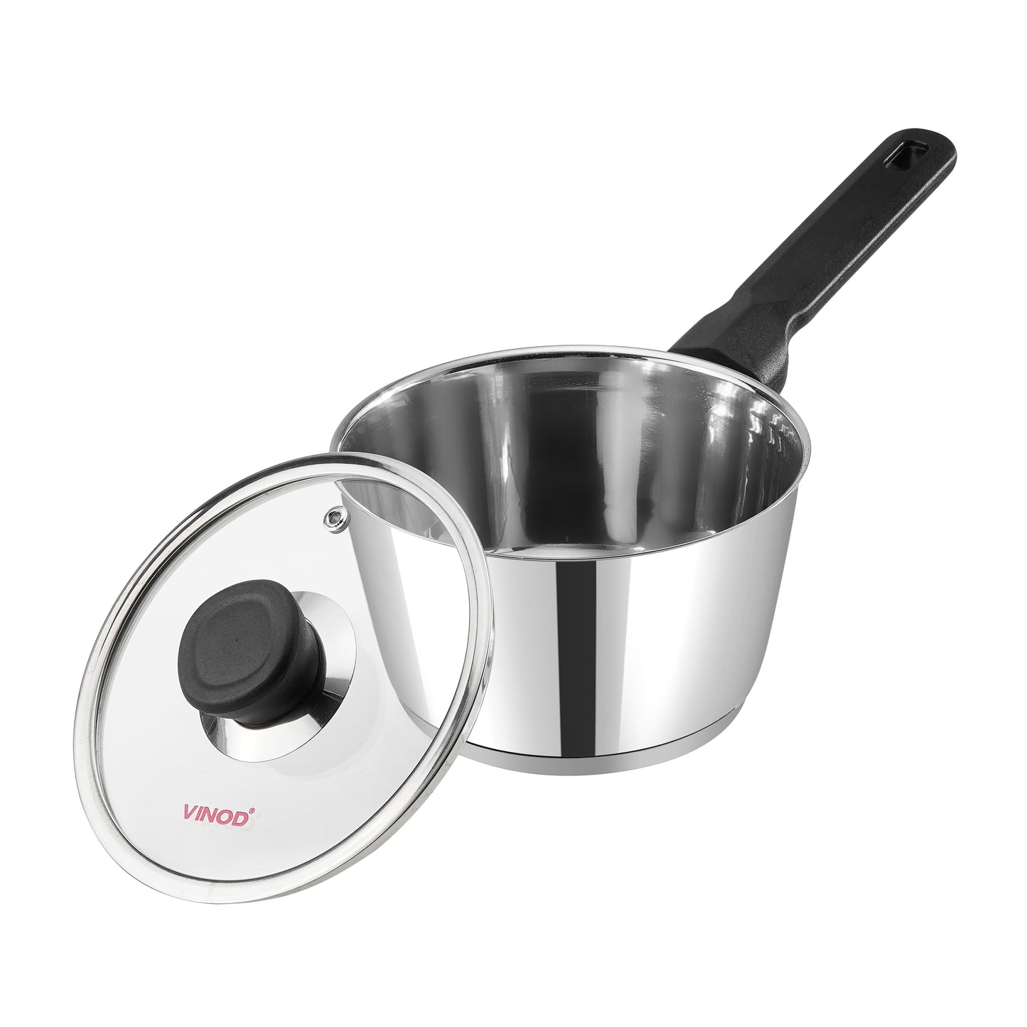Vinod Trevi Saucepan - Riveted Bakelite Handle for Firm Ergonomic Grip | Vinod Cookware
